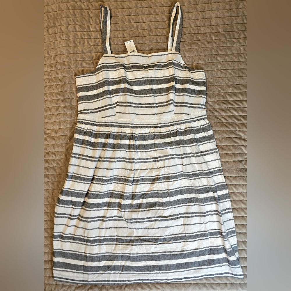 Loft Striped Peplum Style Dress‎